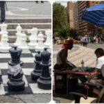 A man was slashed from behind while playing chess in Union Square on Sunday morning