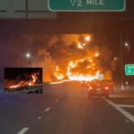 Truck Engulfed in Massive Fire on Cincinnati’s Daniel Carter Beard Bridge