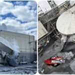 Authorities have confirmed that one person died and 9 others were unaccounted for after a chemical tank